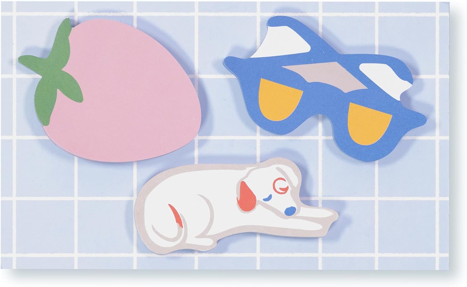 kate spade new york Set of 3 Sticky Note Pads, Studying Essentials Set Includes Cute Sticky Notes with 75 Sheets Per Notepad (Park Picnic)