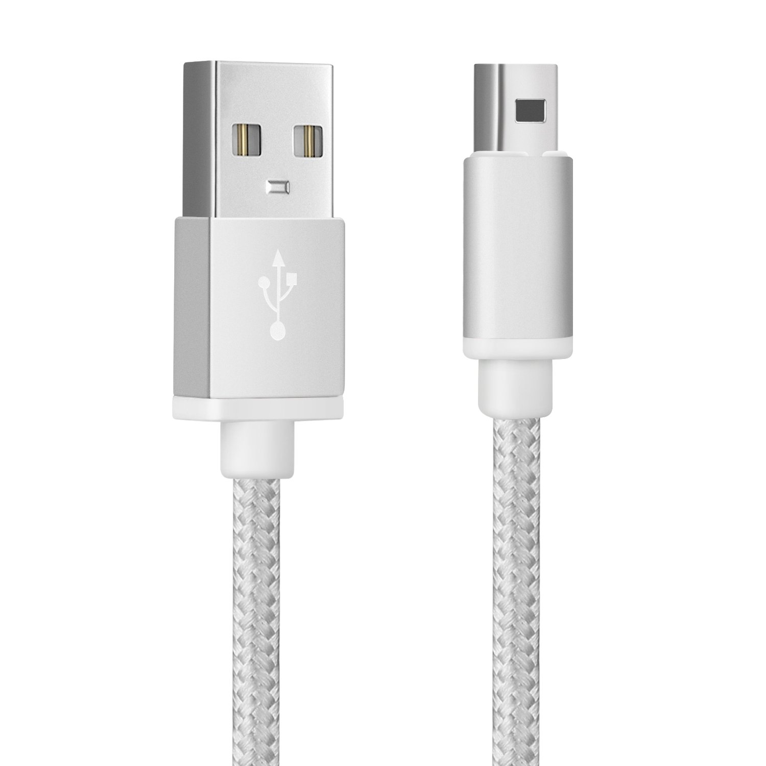 TNP USB Charger Cable for 3DS (5ft) Proprietary Power Charging Cord for Nintendo New 3DS XL/New 3DS / 3DS XL / 3DS / New 2DS XL/New 2DS / 2DS XL / 2DS / DSi XL/DSi - Silver