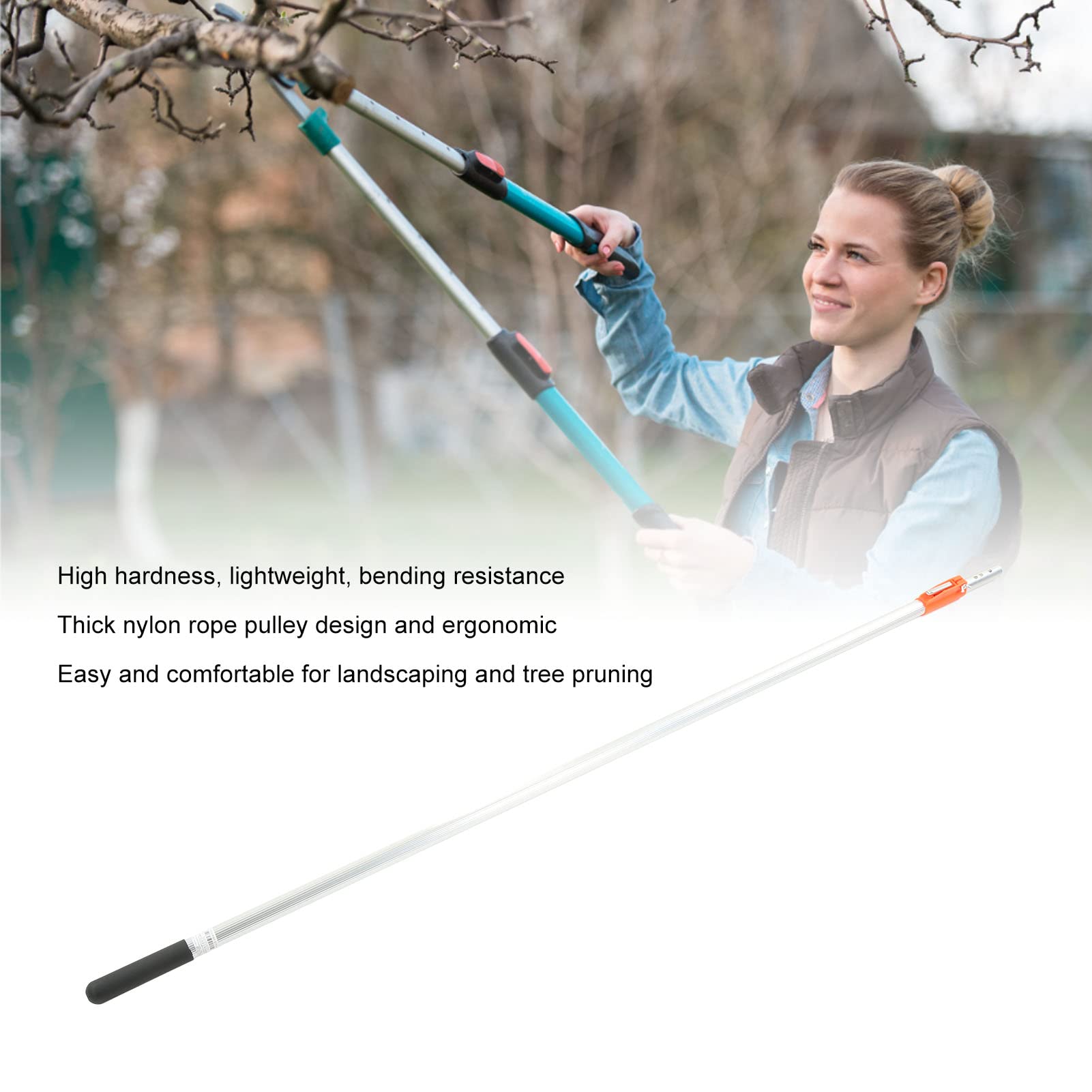 Branche Scie Perche Télescopique 3 Mètre Extensible Arbre Élagage En Alliage D'aluminium Long Perche Scie Sécateur