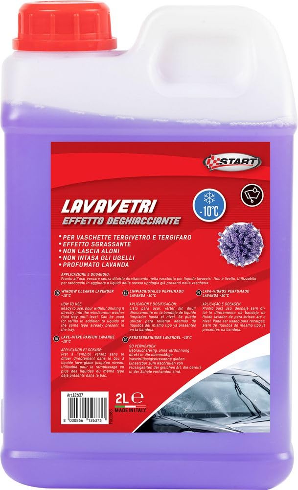 Start Lavavetri Deghiacciante -10° Lavanda 2L Pronto Uso, Non Intasa Ugelli, Profumo Lavanda, Pulizia Senza Aloni - 4