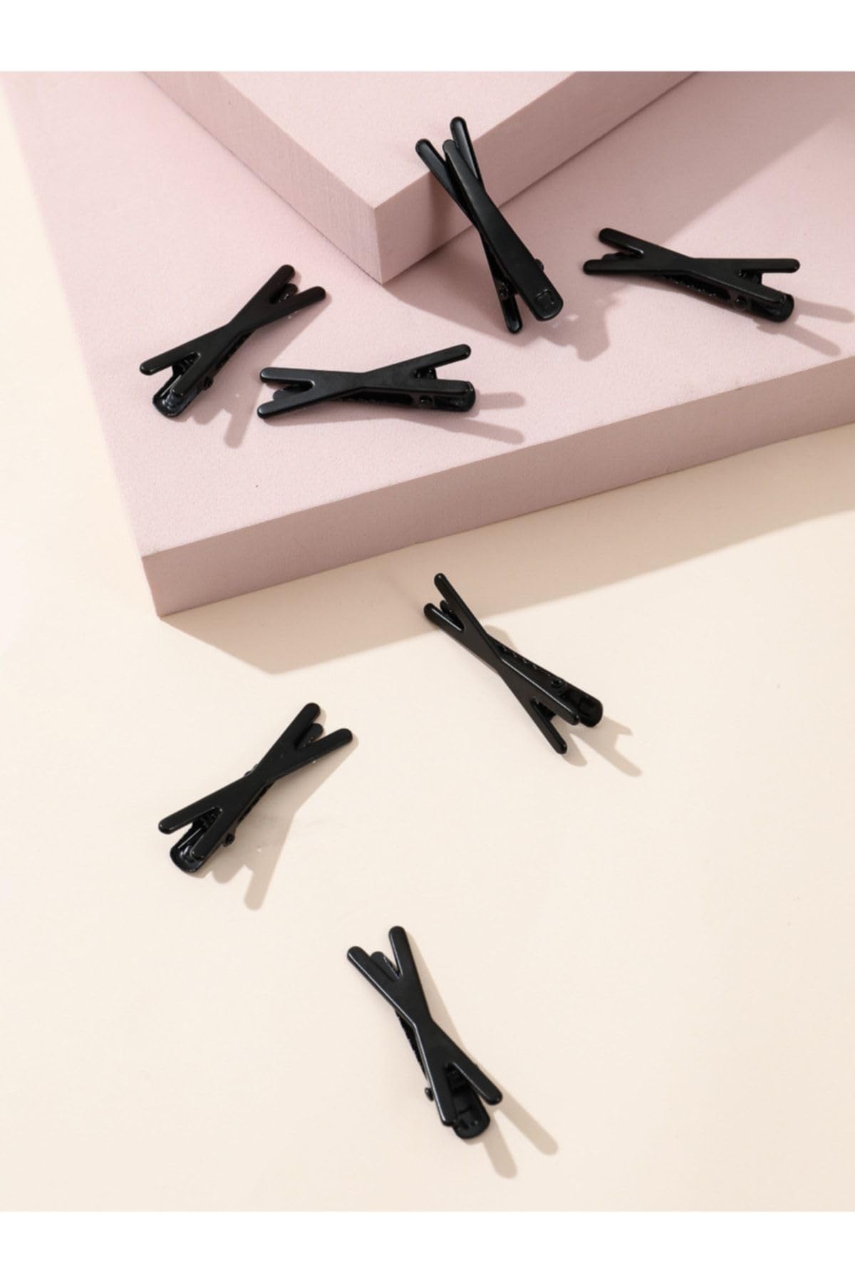 Miniso X Şeklinde Saç Tokası 10' Lu Siyah