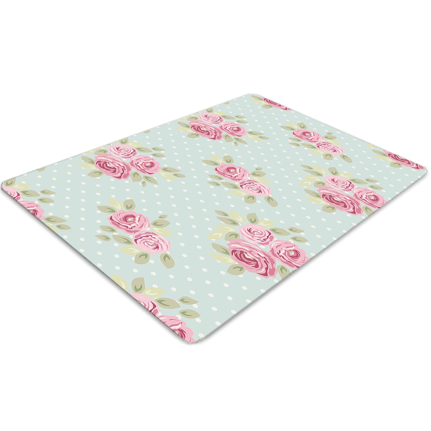 Protège-sol PVC antidérapant rectangulaire 100x70 cm et tapis protection de sol imperméable