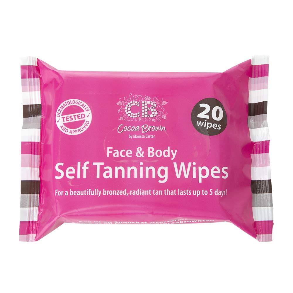 Cocoa Brown Self Tanning Wipes Sunless Tanner Wipes for