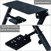 Vista 6 de Soporte para volante de carreras, altura ajustable y plegable, compatible con Logitech G25, G27, G29, G920 Gaming Cockpit