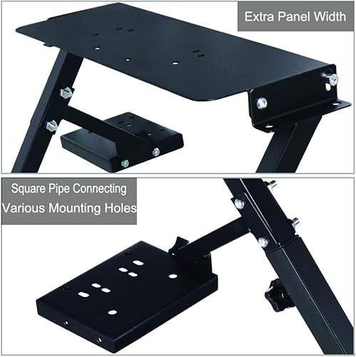 Miniatura 6 de Soporte para volante de carreras, altura ajustable y plegable, compatible con Logitech G25, G27, G29, G920 Gaming Cockpit