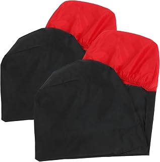 Heavy Duty Car Seat Cover 2pcs Set Universal Automotive Interior Covers for Truck and Car Rear Seat Protection Black Red