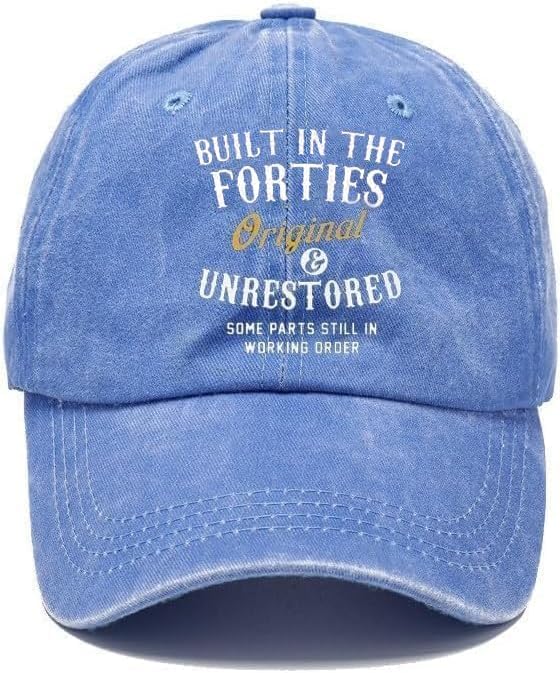 Onorut Built in The Forties Original Unrestored All Parts Still in Working Order Classic Print Baseball Caps Hats for Men Women