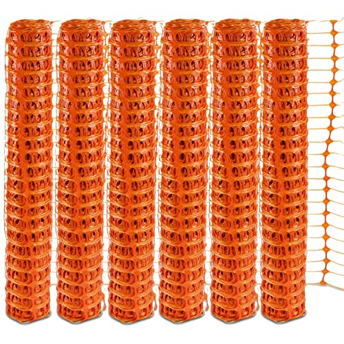 UvV Absperrzaun 250 m Fangzaun (5 Rollen) orange, Absperrnetz, Maschenzaun,...
