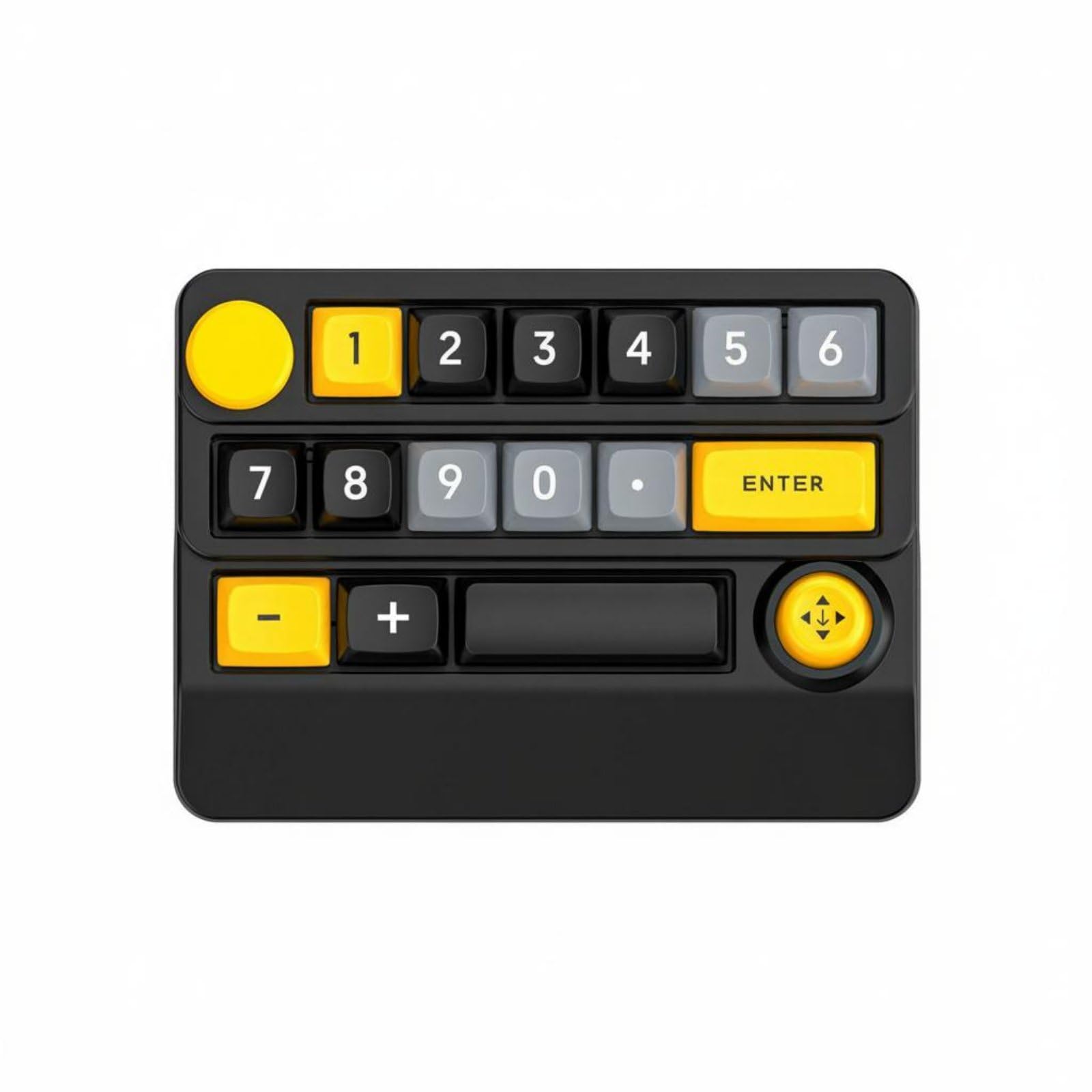 Hot-Swappable Macro Pad RGB Lighting Tri-Mode Wireless Keypad Macro Keypad for Gamers, Gaming Desk, Yellow Black | Keyboards & Keypads | Video Game Accessories-image-34