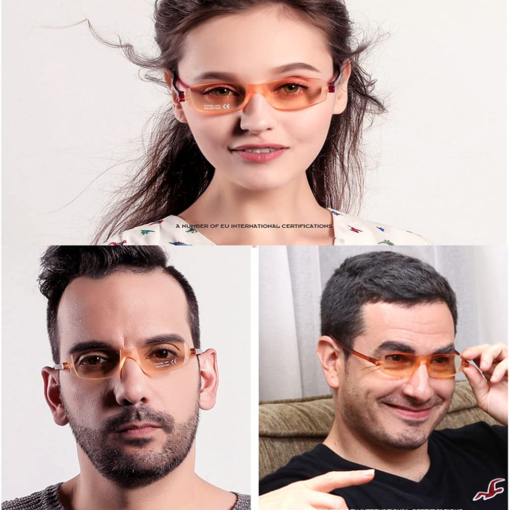 Okulary Do Czytania Z Niebieskim światłem Dla Kobiet I Mężczyzn, Obrót O 360 °,Okulary Do Czytania,Składane Ramiona, Ochrona Przed Olśnieniem/Promieniowanie Uv