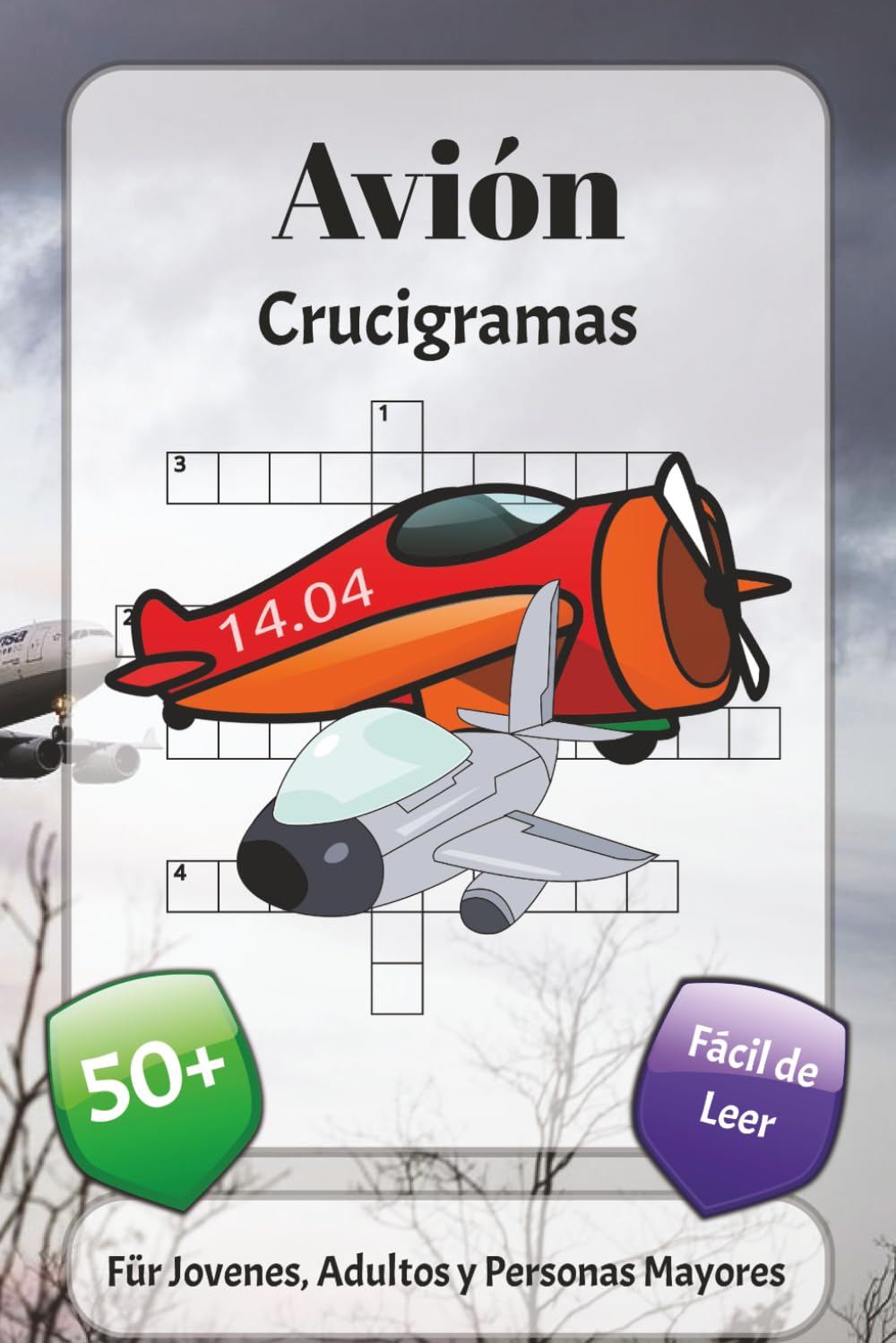 Avión Crucigamas: Crucigramas con fuente fácil de leer sobre aviones, aviación, viaje y más | 6x9 pulgadas, 120 páginas | más de 50 crucigramas… Un ... las fiestas, las vacaciones y la relajación
