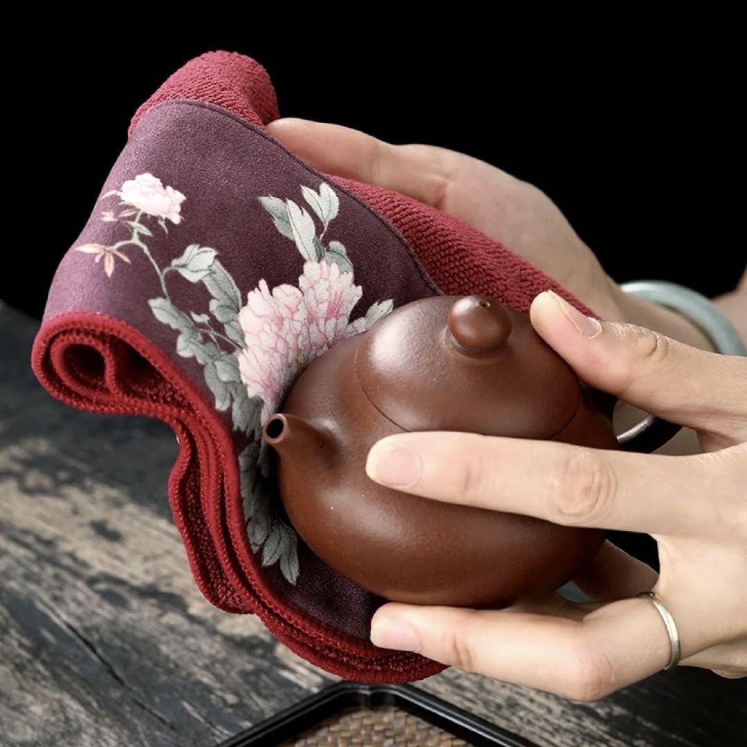 Amazon.co.jp: 牡丹の茶巾ティータオルシノワズリ李朝ルボンボン中国