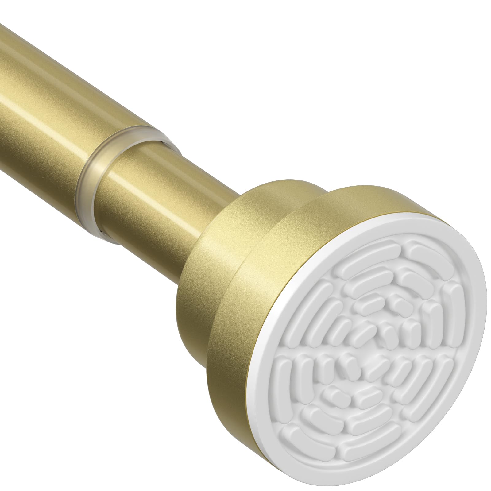 Shower Curtain Pole Matte Gold Extendable Curtain Poles 79-165 Cm — image 1