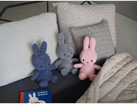 Bon Tons Toys Corduroy Miffy, 9.1 inches 23 cm, Light Pink