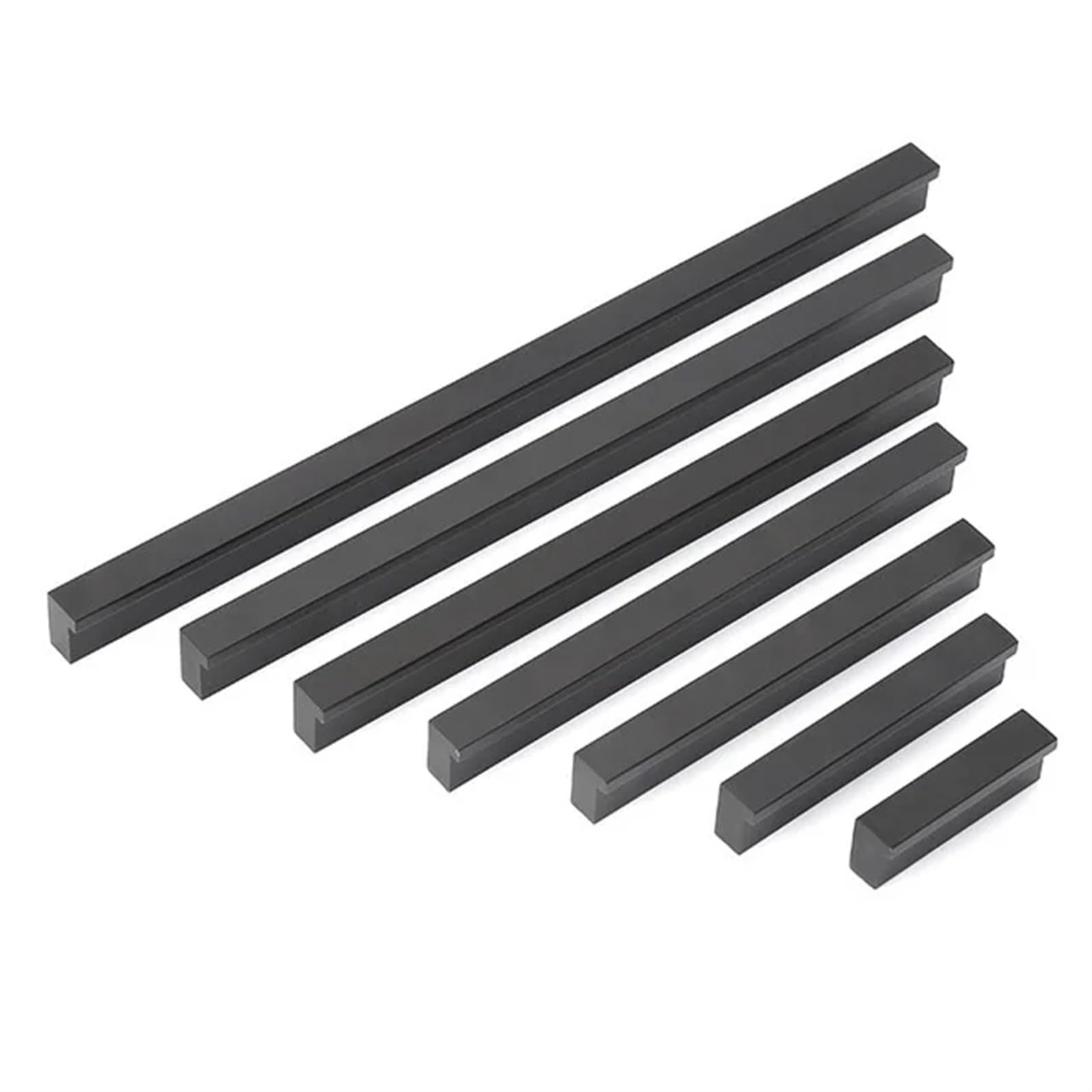 Evwgnpqrv Black Concealed Drawer Handles, Concealed Aluminum Kitchen Cabinet Wardrobe Handles Multicolor Multiple Sizes(,160Mm)