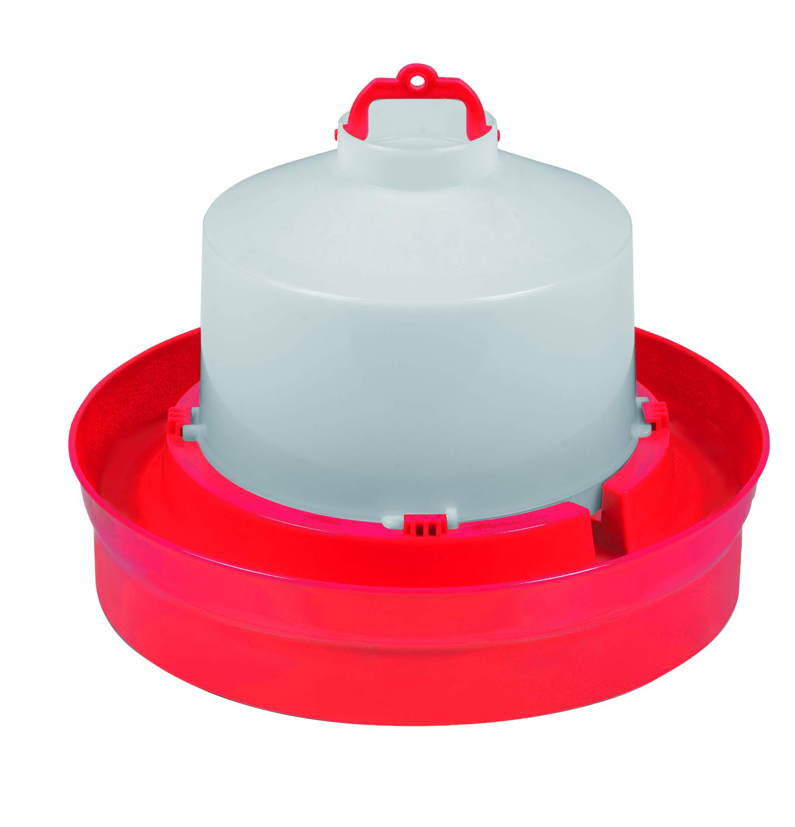Little Giant® Deep Base Poultry Waterer | Chicken Waterer | Heavy Duty Plastic Water Container for Birds & Chicken | Plastic Stopper for No Leaks | 1