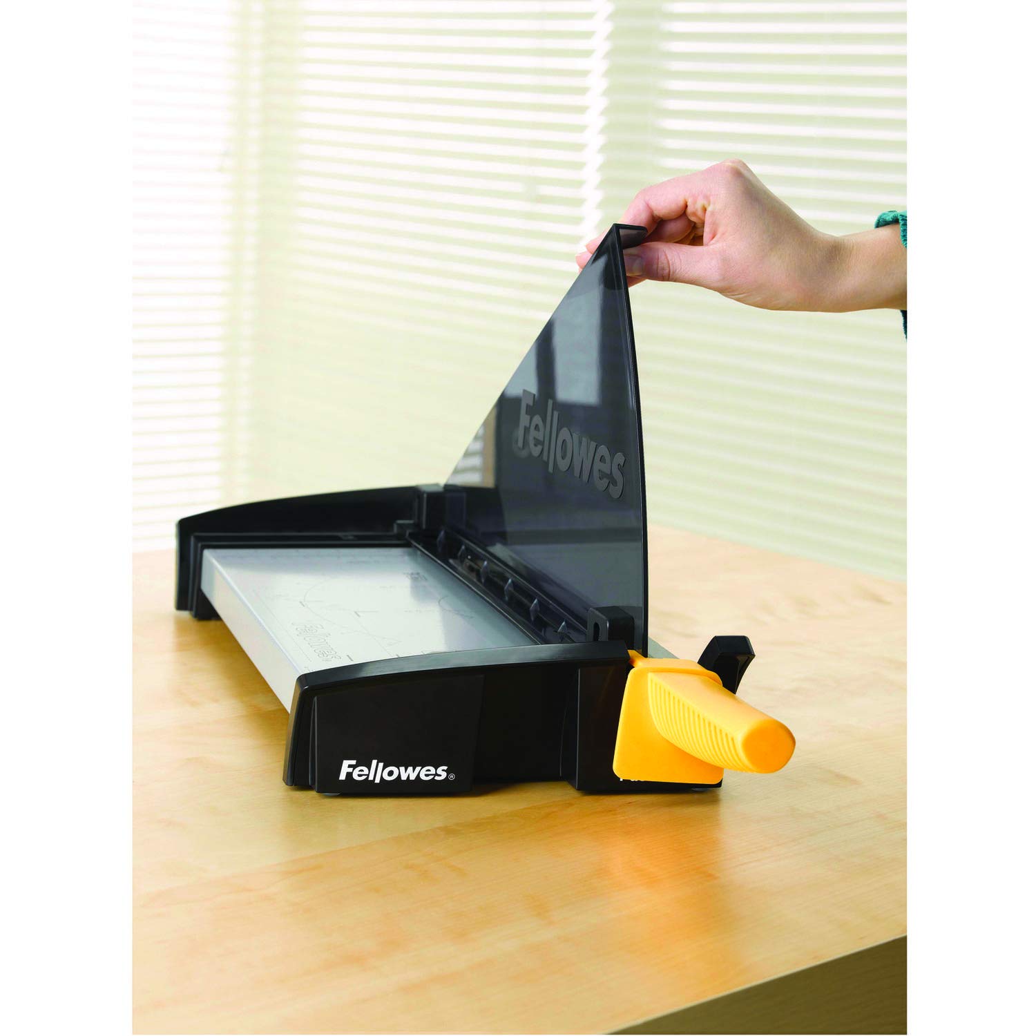 Fellowes Fusion A3 - Guillotina de papel tamaño A3, capacidad de corte 10 hojas, color negro y gris