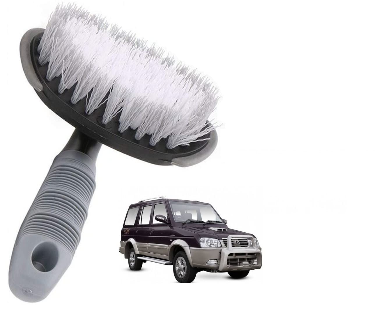 Auto Addict Wheel Tire Scrub Brush Hub Clean Wash Useful Brush Car Washing Cleaning Tool for ICML Rhino