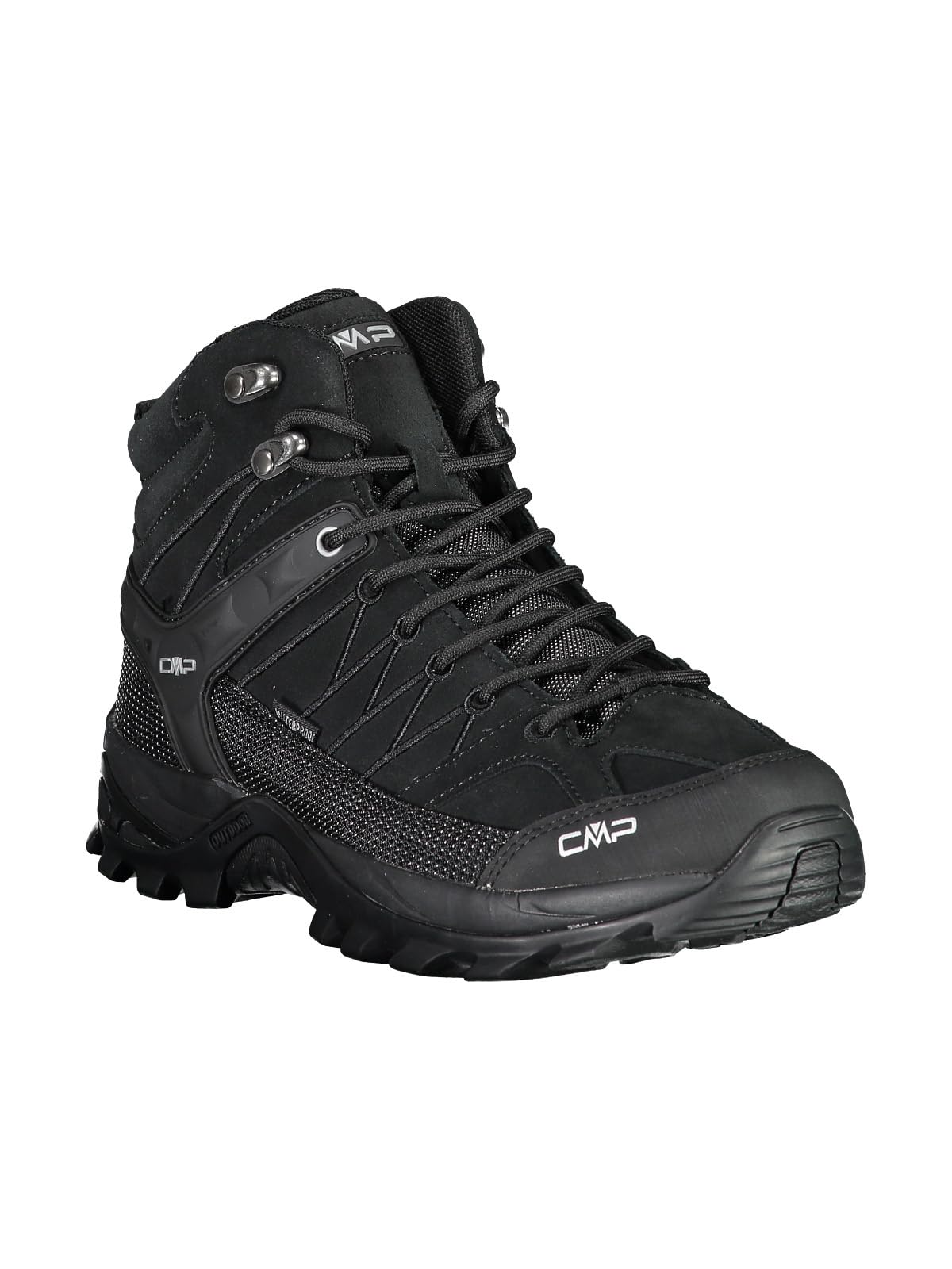 CMP Rigel Mid Trekking Shoes Wp, Scarpe da trekking Uomo, Nero-​Nero, 41 EU