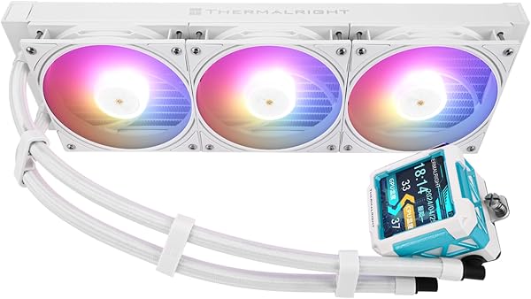 Thermalright-TR FW PRO 360 - Refrigeratore d'acqua per CPU con ventola PWM, 2000 giri/min, schermo LCD IPS da 2,73 pollici, risoluzione 320 x 320, per AM5/Intel 1851/1700 - 5