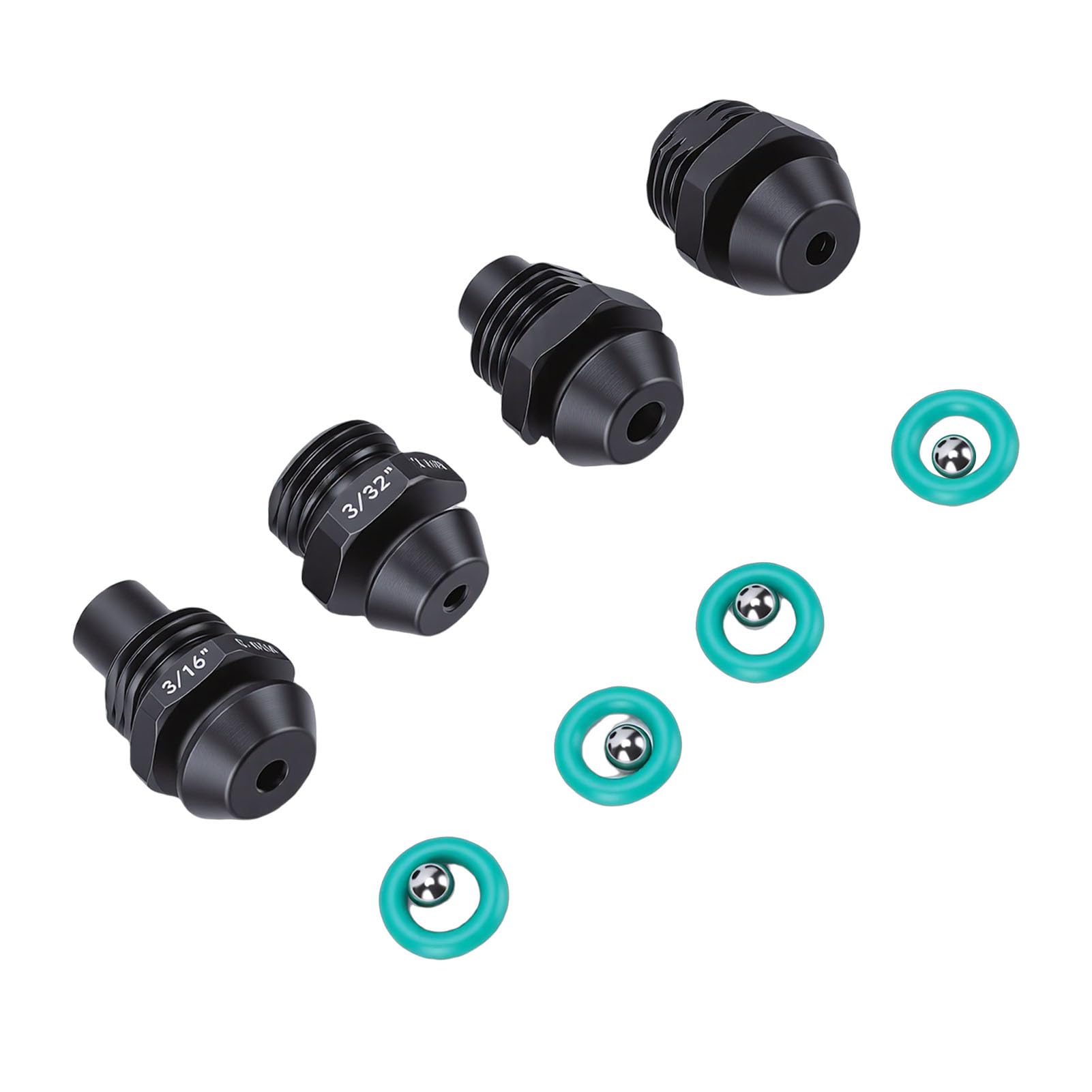 Generic Juego Duradero de Piezas de Punta de Retención de Herramienta de Remache para Herramienta de Remache 2550 M12, Kit de Piezas de Punta de Pistola de de Acero de 4 para Diversas Tareas