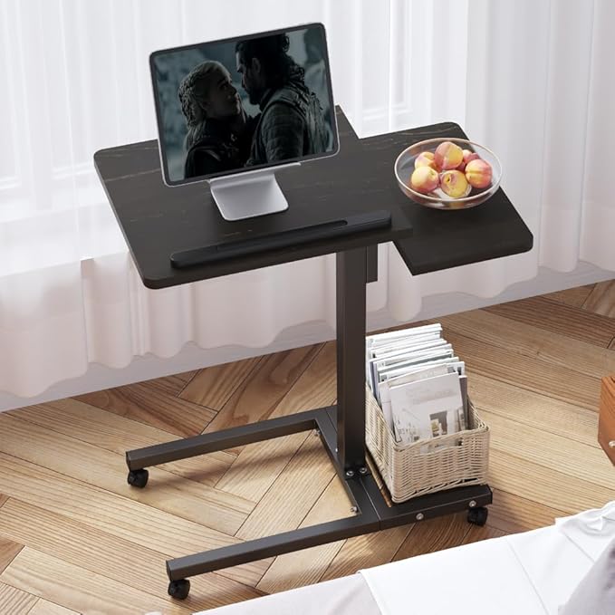 Mesa Portátil Plegable para Cama con Ruedas y Reposamuelles miniatura 4