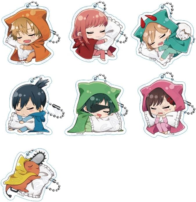 Chainsawman Hagutonai Trading Acrylic Key Chain, 7 Piece Box