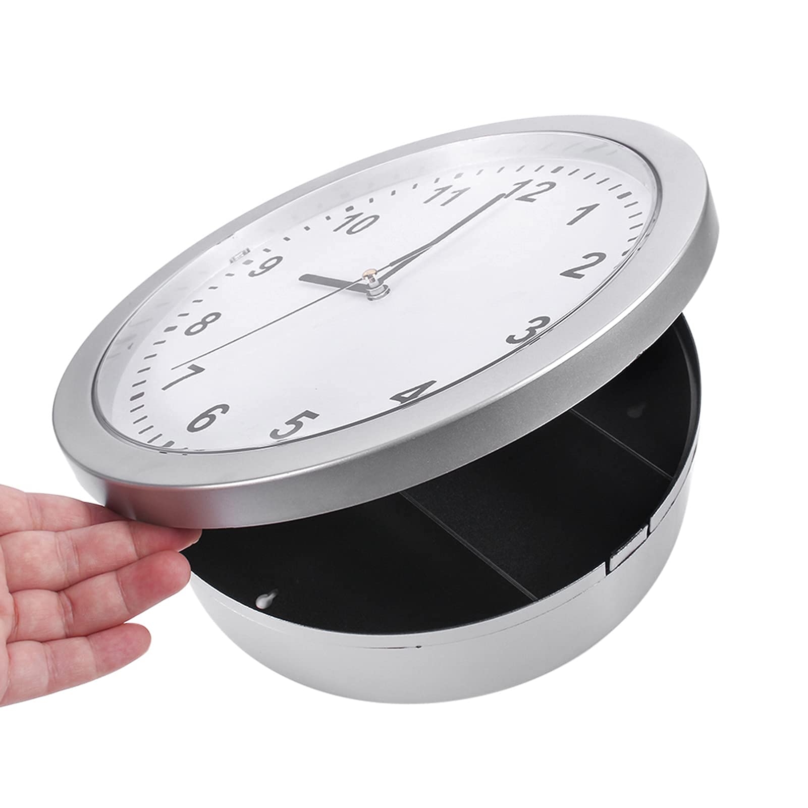 Reloj Reloj de pared seguro y caja de seguridad oculta en un reloj de pared secreto oculto Caja de contenedor seguro para guardar dinero, joyas, objetos de valor, almacenamiento en efectivo