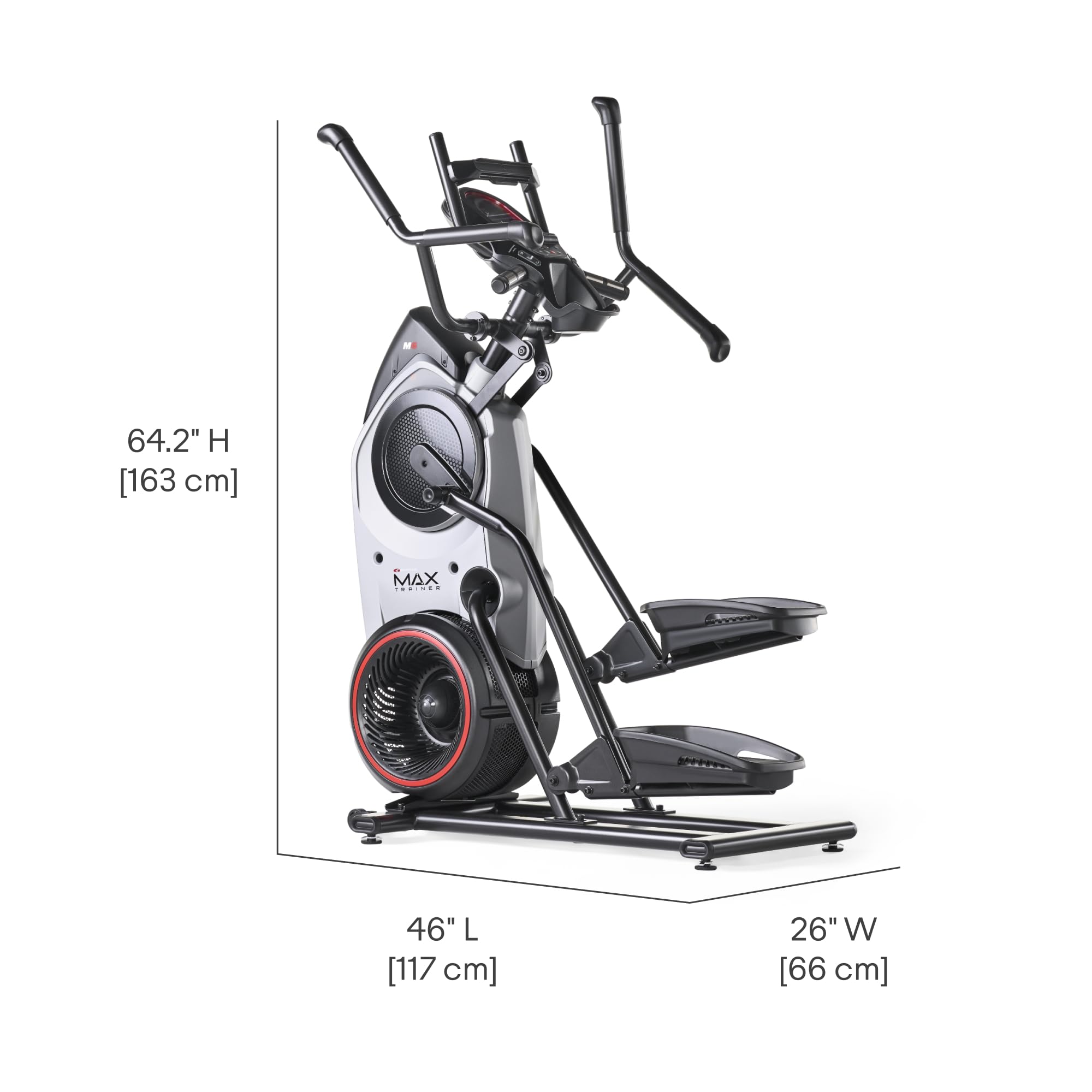 Bowflex Max Trainer M6 – Ellittica Compatta Professionale Silenziosa per Casa – Allenamento HIIT Total Body in 15 Minuti