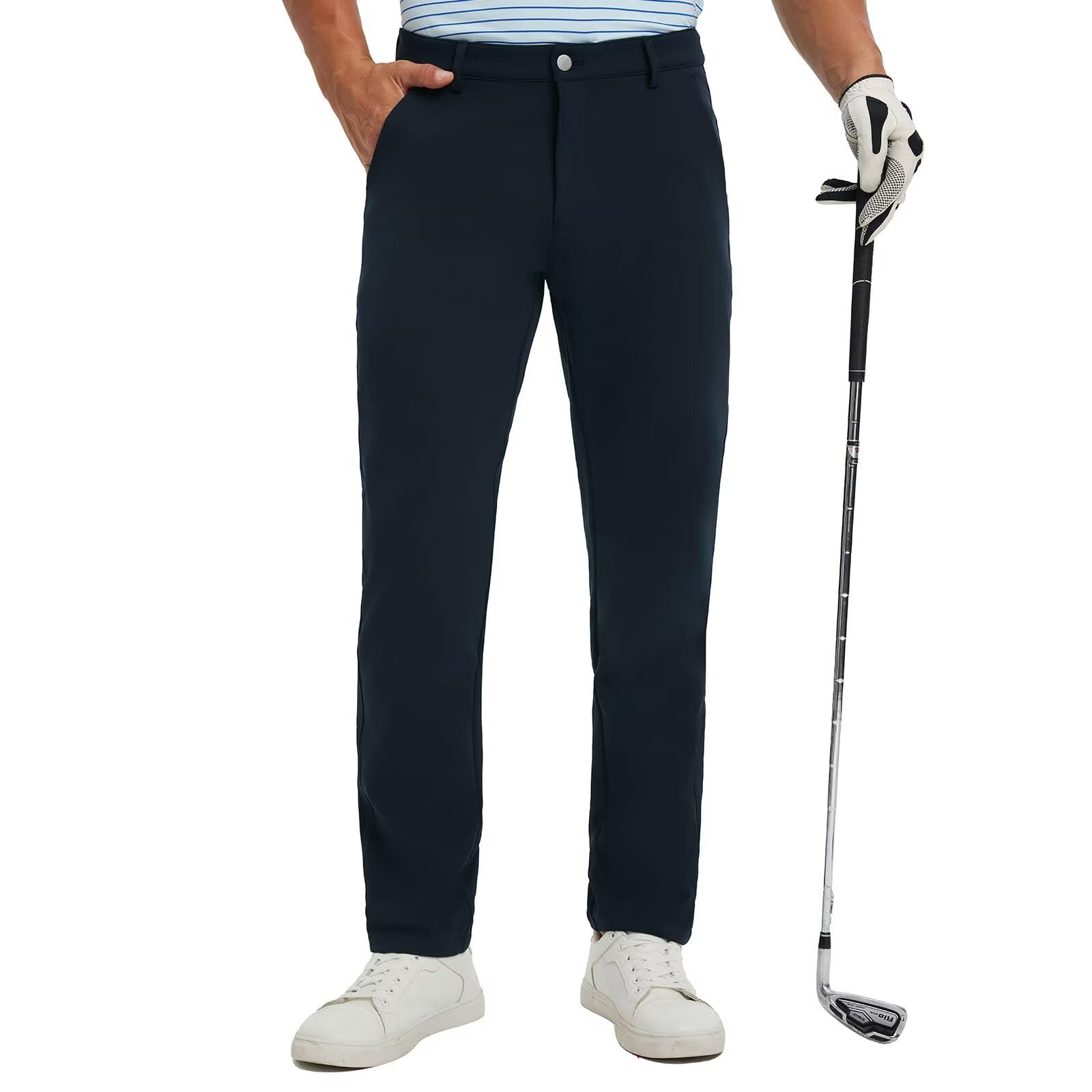 M MAELREG Golf Pants Men Classic Fit 30 32 34 Lightweight 5 Pockets Casual Trousers Moisture Wicking Mens