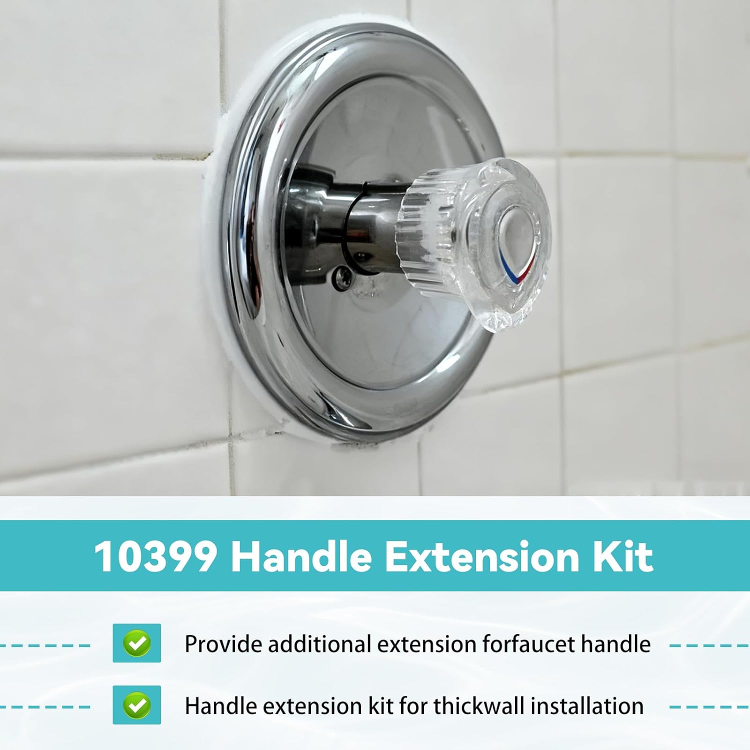 10399 1 Inch Handle Extension Kit for Moen Legend and Chateau Single Handle Tub/Shower Faucets