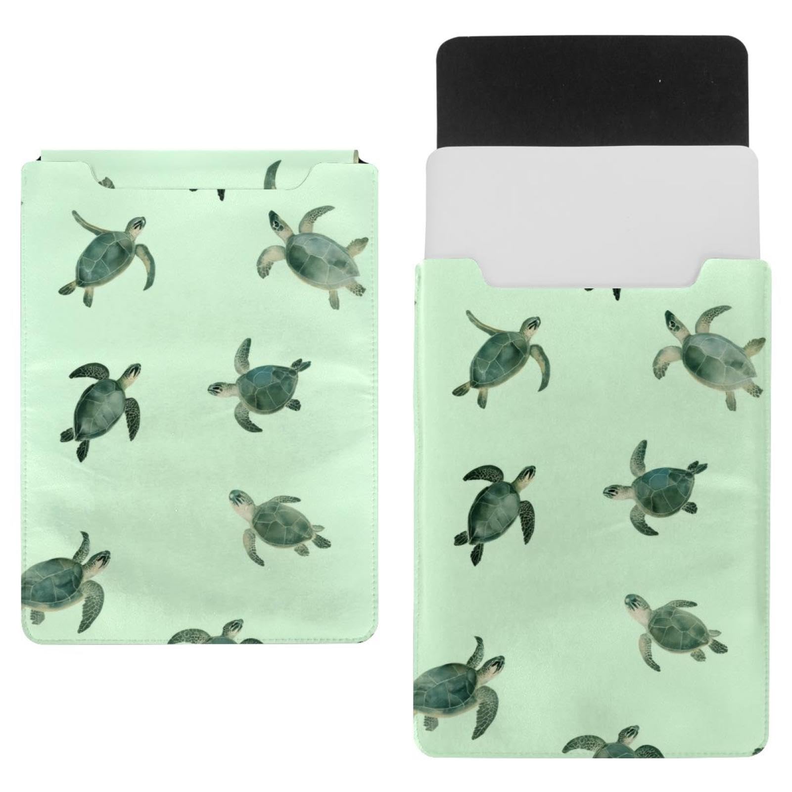 Housse de protection pc portable tortue vert 35,1x25,9 cm
