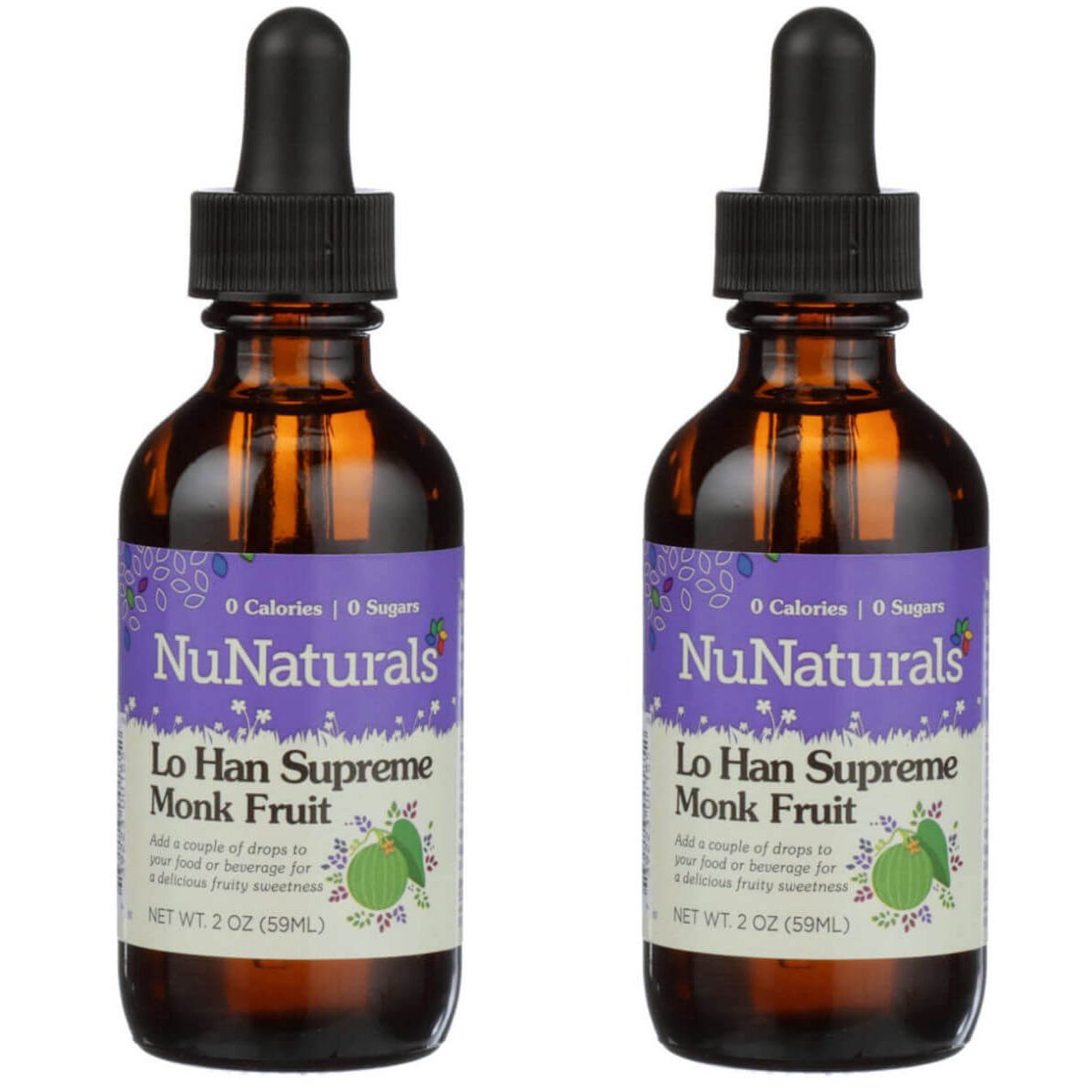 NunaturalsPure Liquid Lo Han Supreme, 2 Ounces (Pack of 2)