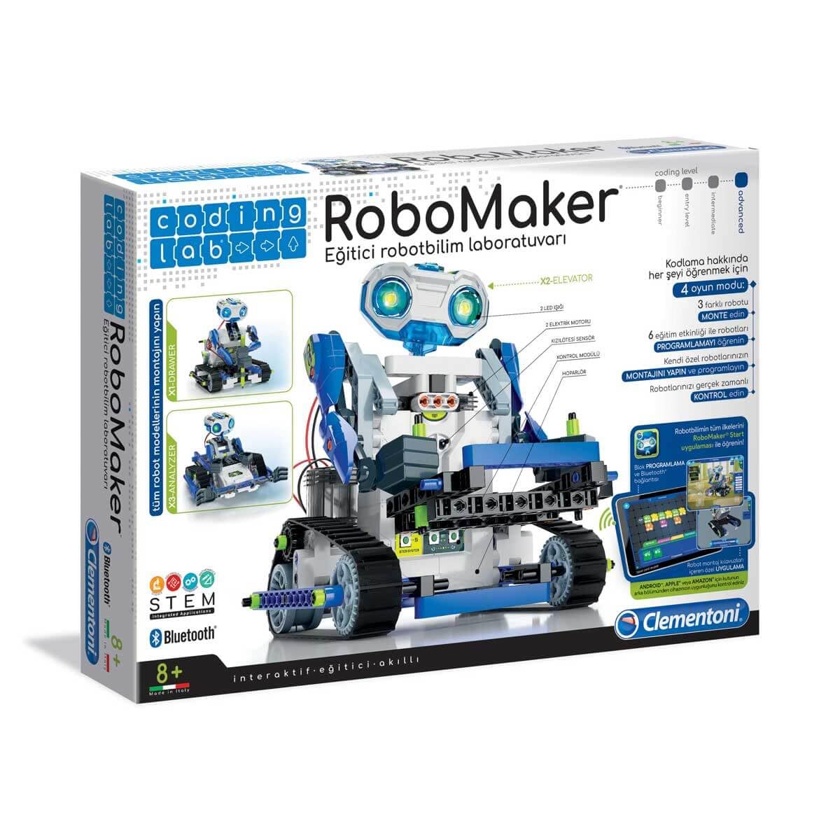 Clementoni 64442 Robomaker Start Eğitici Robotbilim Laboratuvarı