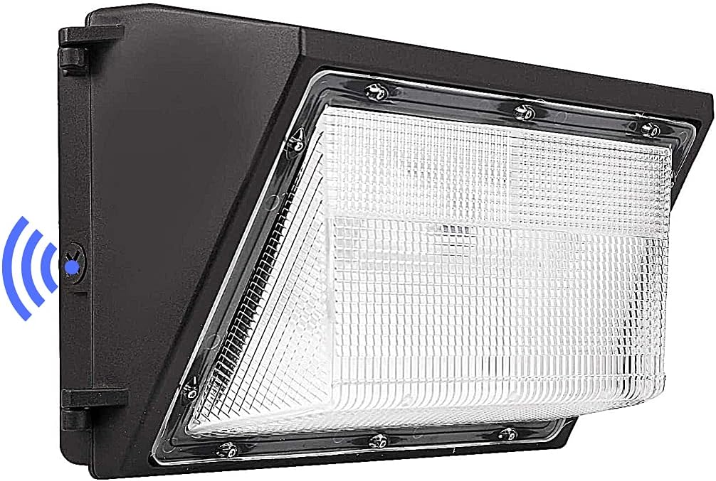 HARRRRD LED Wall Pack Photo Cell - 80W 5000K Commercial Outdoor Light Fixture, Dimmable, ( Out-Door Dusk to Dawn Sensor Security Porch Lighting for Industrial Out-Side Photocell )