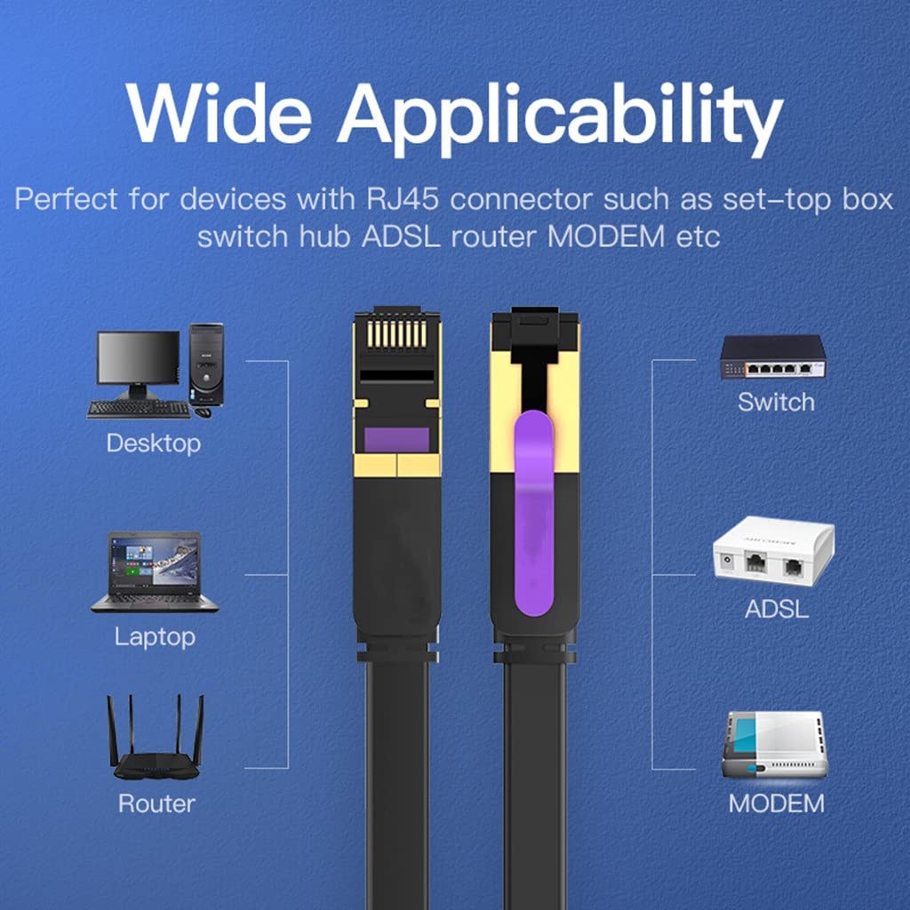 Ethernet Cable RJ 45 LAN STP RJ45 Network Compatible Patch Cord for Router