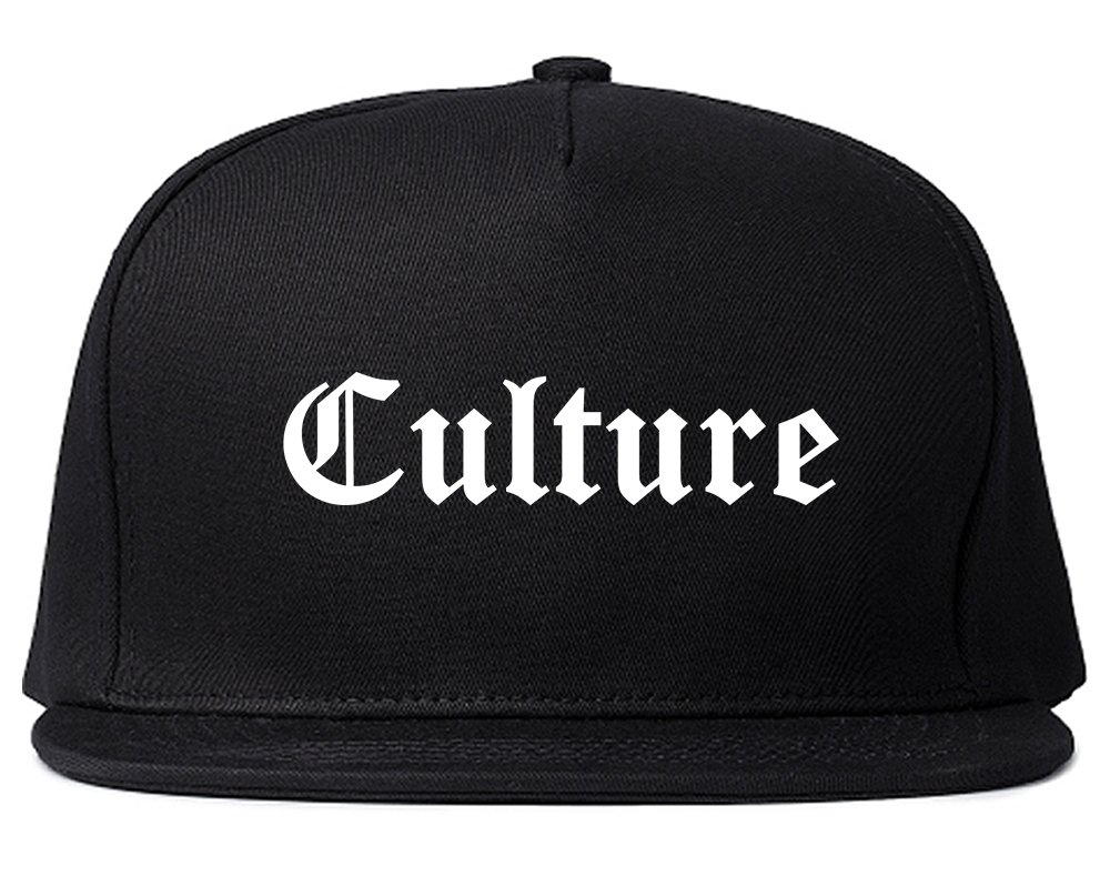 Kings Of NY Culture Gothic Font Snapback Hat Cap Black