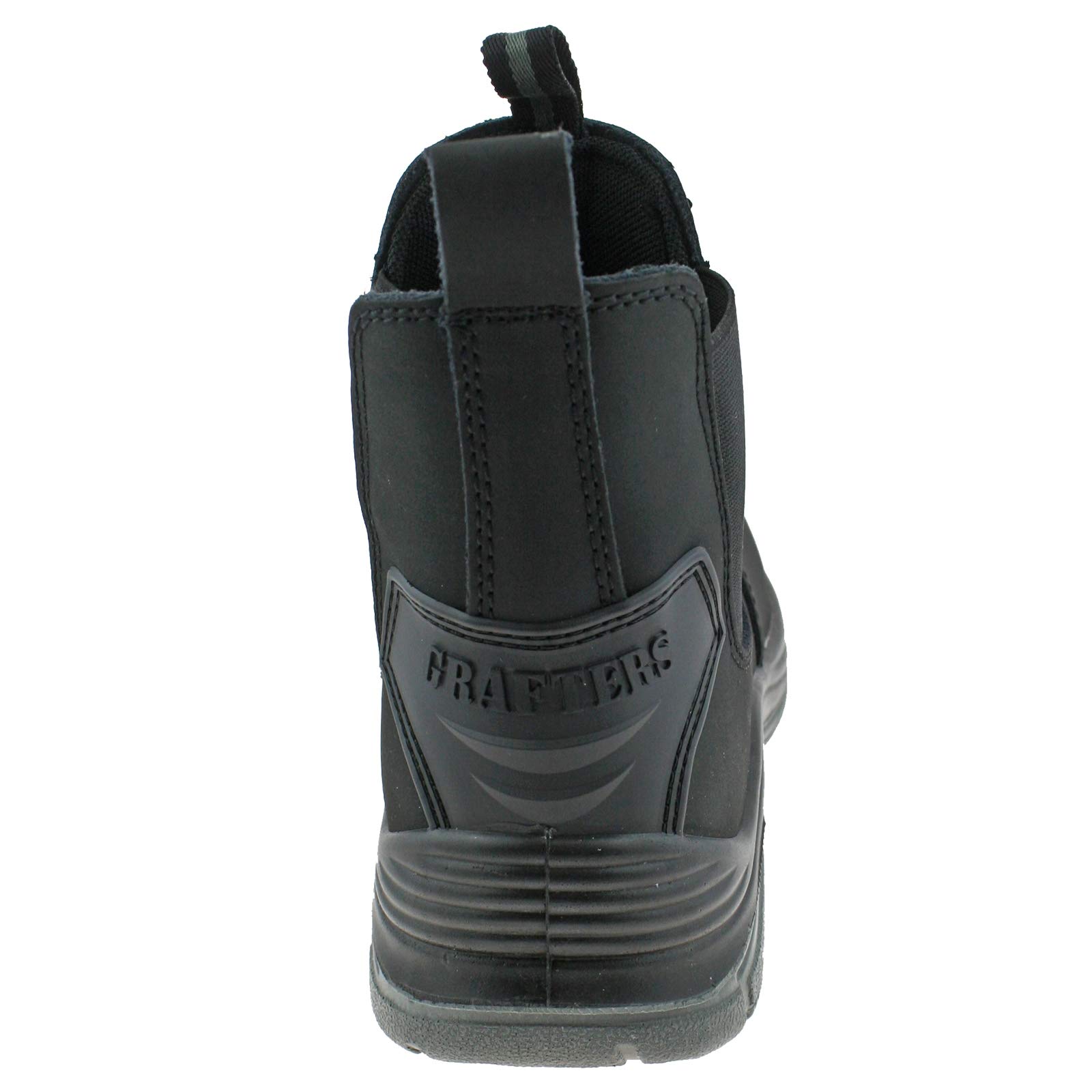 Grafters Mens Black Lightweight Safety Chelsea Dealer Work Boots M371A KD-UK