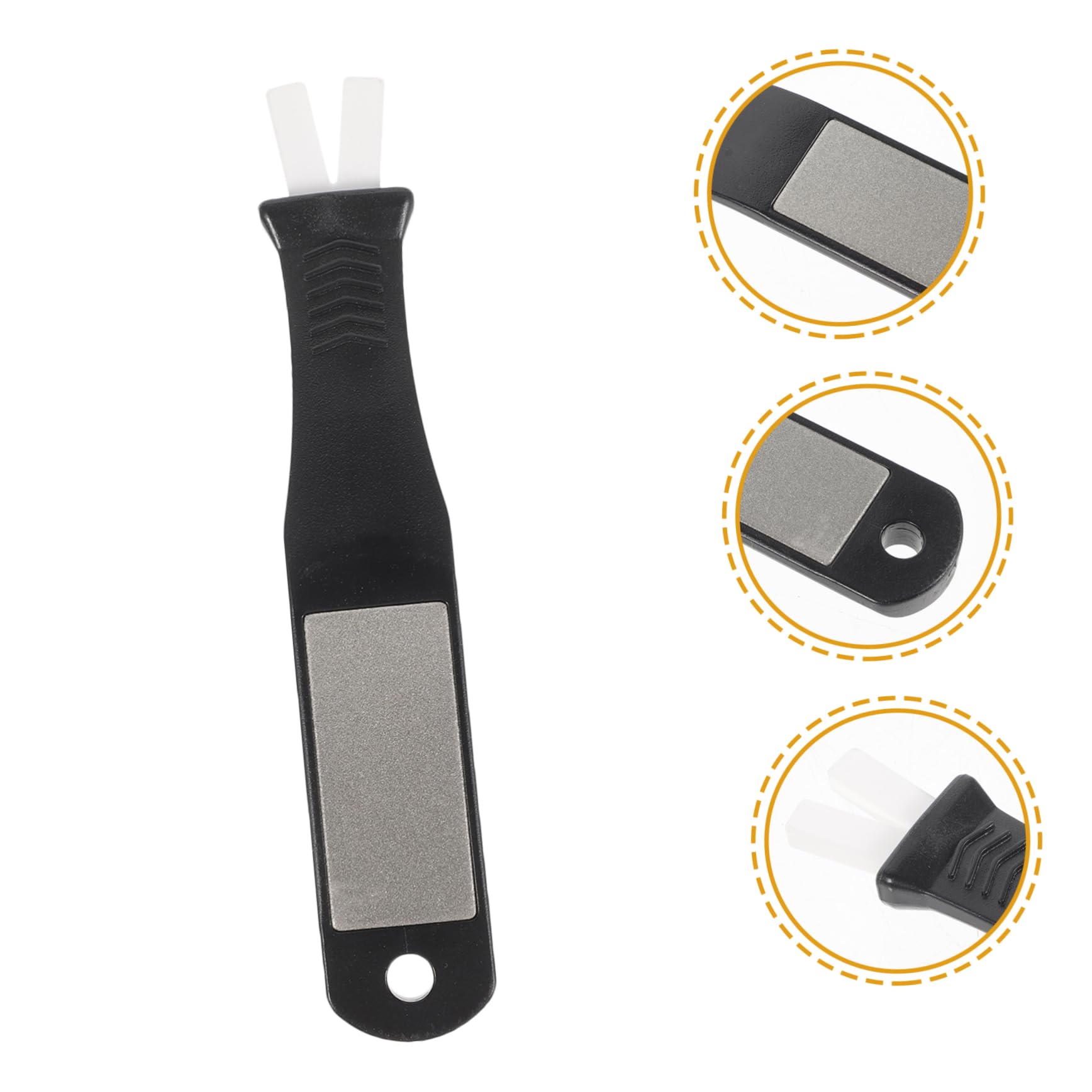 BESPORTBLE aiguiseur affûteur Portable Couvre-toits de Patinage de Patinage Artistique Outil Patins à Glace clé broyeur Fourniture de Patin Accessoire Chaussures de Skate Plastique