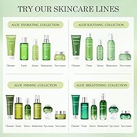 Vista 8 de Aloderma Set de cuidado del cabello de aloe vera: champú que controla el aceite, acondicionador nutritivo para el cabello