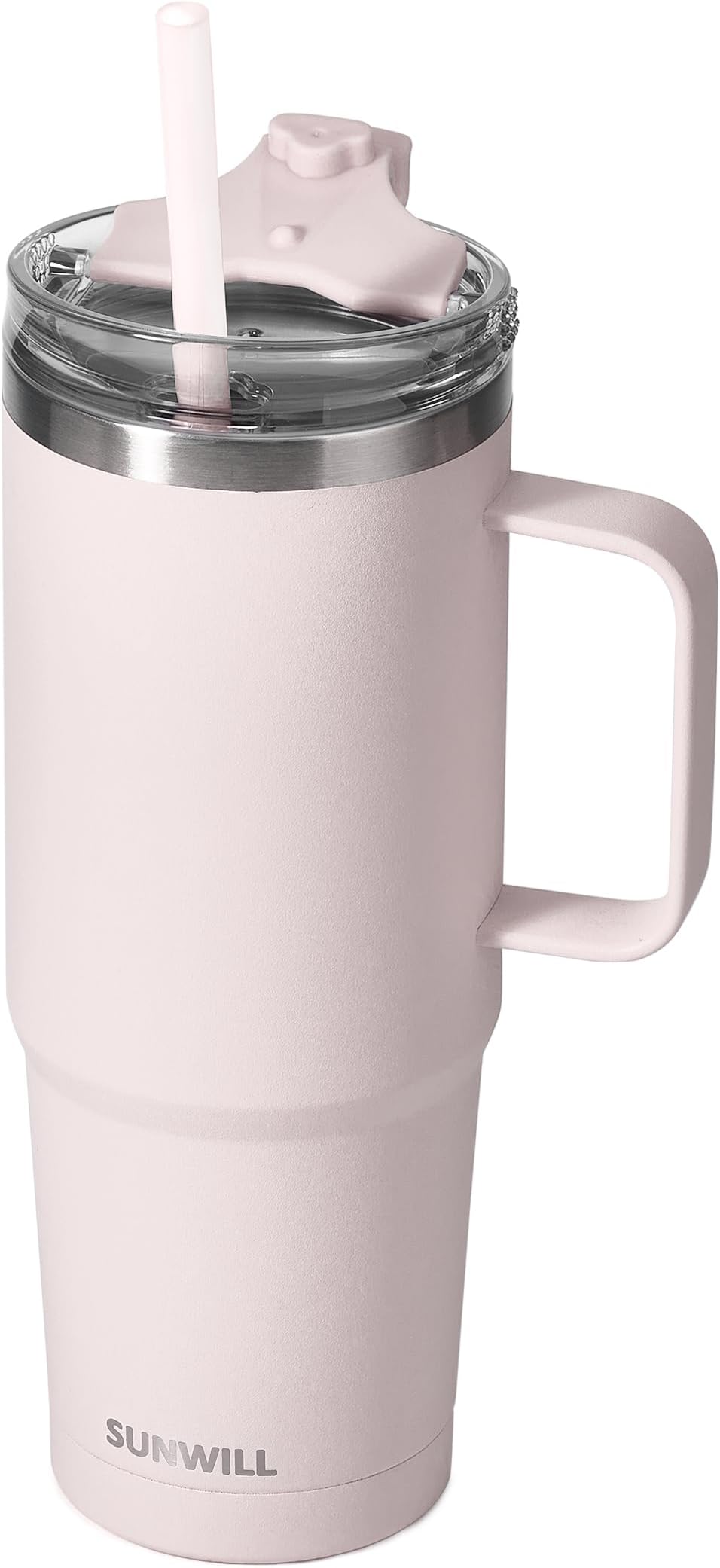30oz Insulated Tumbler Straw and Handle Convenient Reusable travel mug made with