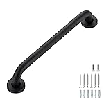Grab Bars for Shower, 2 Pack 16-Inch Anti Slip Shower Handles for Elderly, Safety Shower Grab Bar, Stainless Steel Handicap Grab Bars for Bathroom (Black 1 Diameter)
