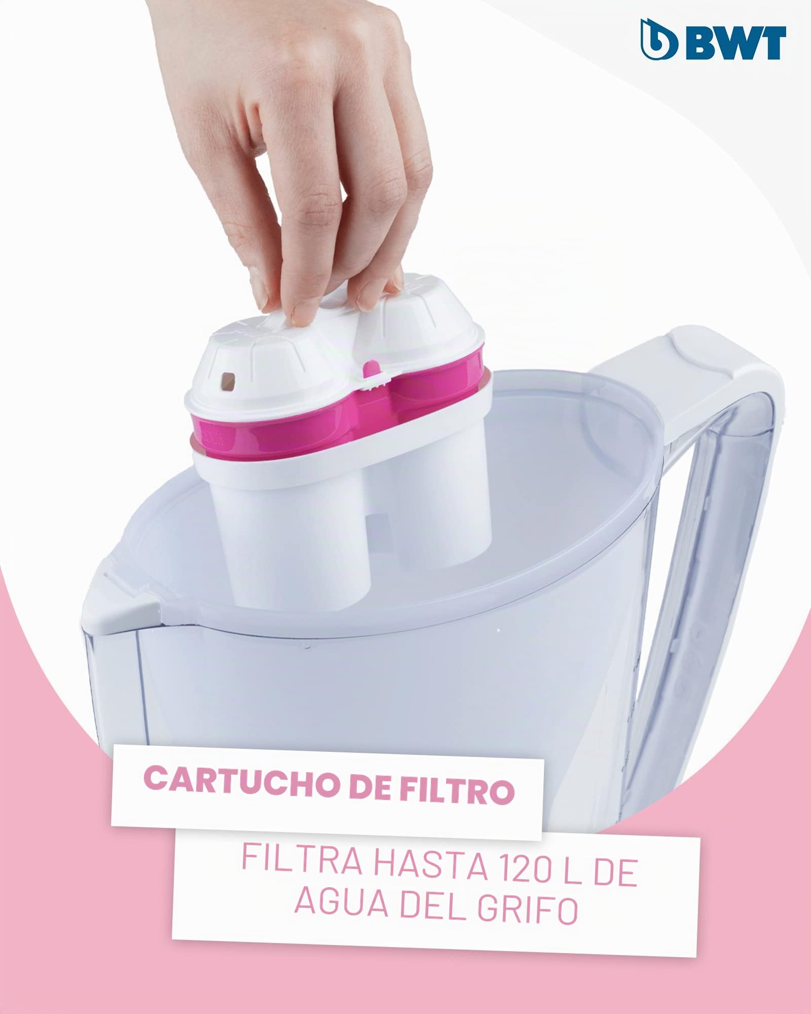 BWT Magnesium Mineralizer - Pack de filtros de jarra de agua que mineralizan el agua con magnesio (Paquete de 2)