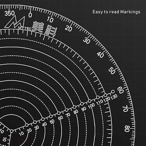 Miniatura 4 de Brújula de búsqueda central redonda de 11.811 in11.8 pulgadas para tornos de madera, trabajo de torno de trabajo acrílico transparente diámetro de