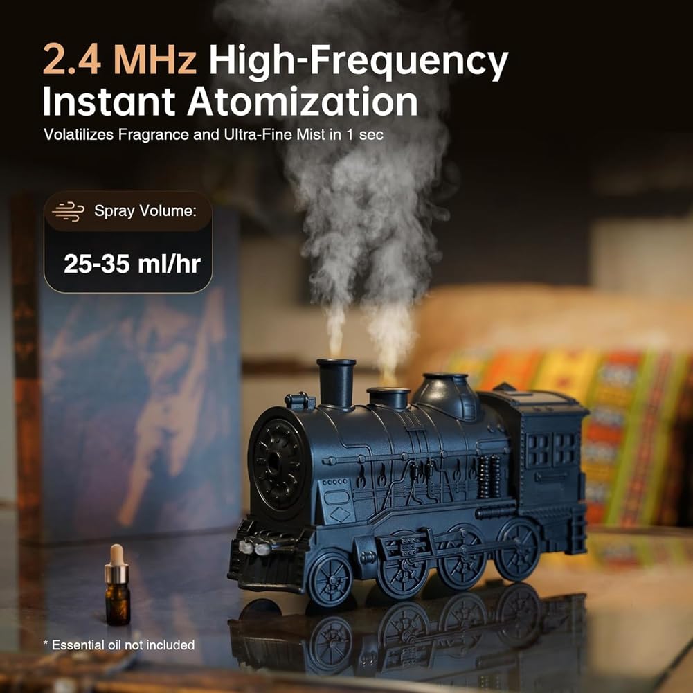 Difusor de Aceites Esenciales, Humidificador de Vapor Frío con 2 Modos de Luz y 2 Modos de Niebla, Apagado Automático, Ideal para el Hogar, la Oficina y el Dormitorio.