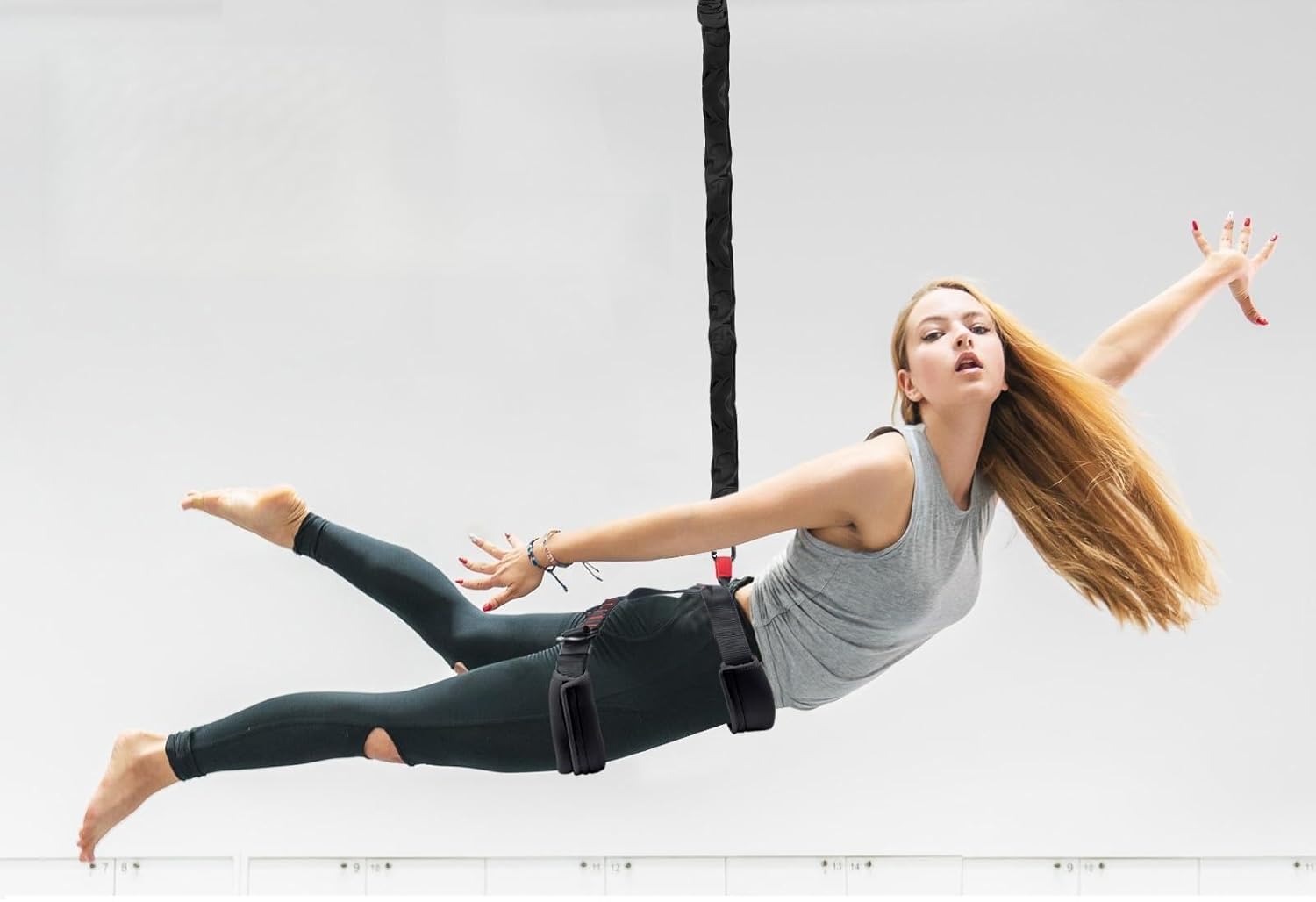 DASKING Ariel – Kit de equipo de fitness para yoga, ajustable, elástico, con cuerda de entrenamiento para gimnasio en casa, gimnasio, ejercicio, grawyti, yoga, 4D Pro, Flying Sling Bungee Dance Rope