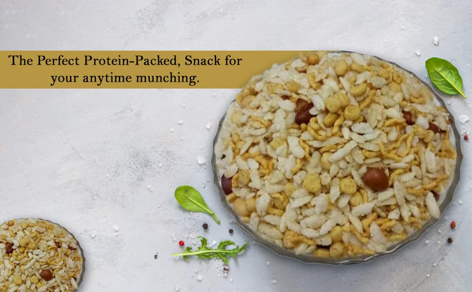 P P Foods Roasted Diet Chivda Mix/Diet Poha Mix/Diet Poha Chiwda 800 gm (Pack Of 4, 200gm Each) CHIVDA PAHA/BAKED ROASTED NAMKEEN 1