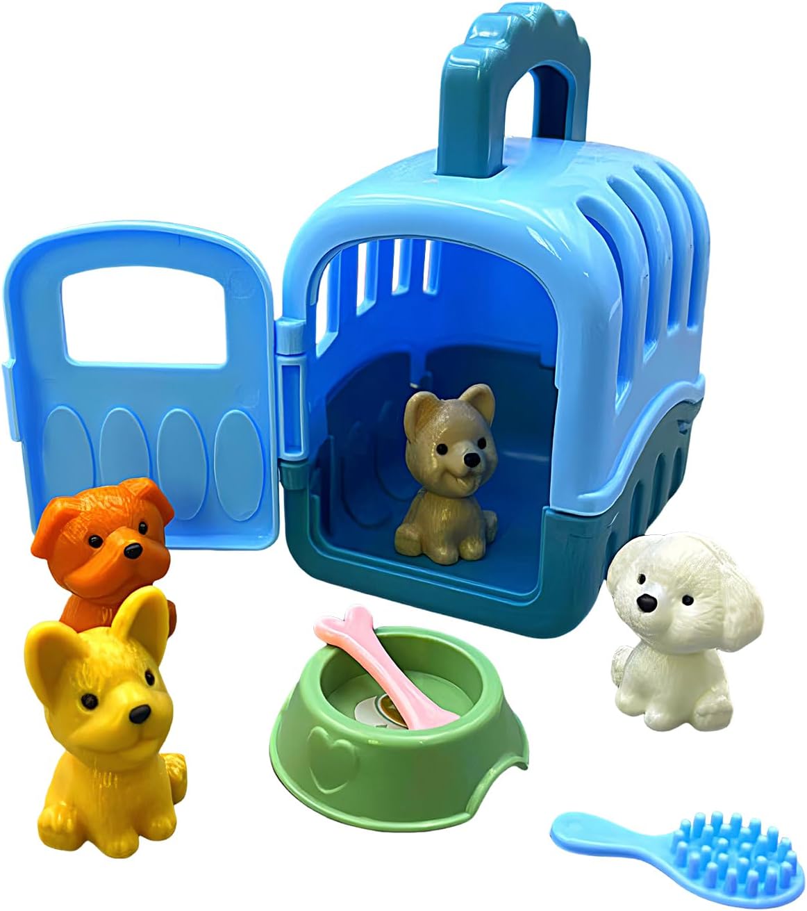 Pet Play Set - 8 Piece dogGrooming Kit, Interactive Pet Care Toys, Imaginative Role Play Set | Educational Animal Toy for Preschool