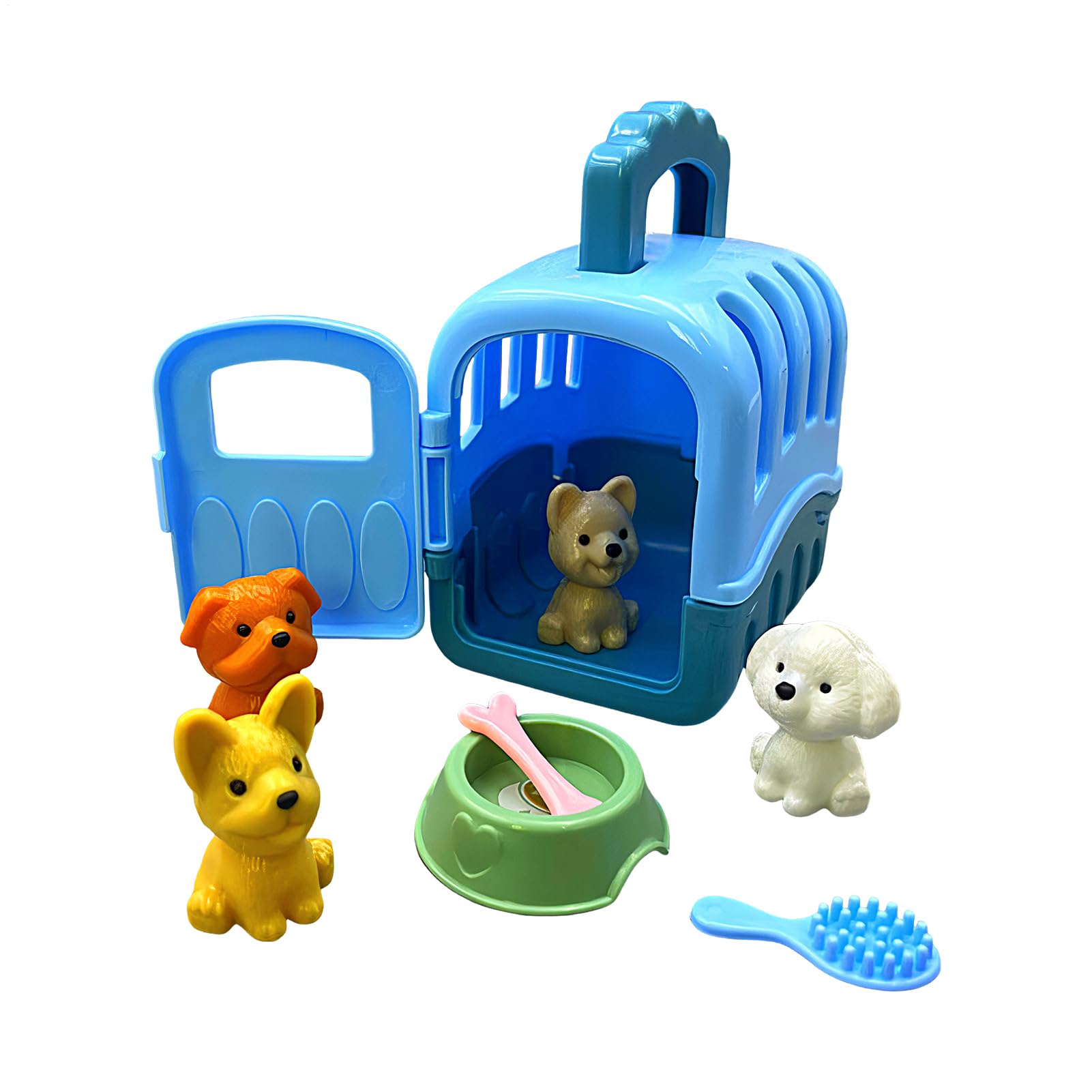 Pet Play Set - 8 Piece dogGrooming Kit, Interactive Pet Care Toys, Imaginative Role Play Set | Educational Animal Toy for Preschool