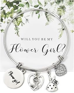 Wedding Gift for Bridesmaid Maid of Honor Flower Girl Bride to Be Sister Mother of The Bride Thank You Gift from Bride and Groom Thank You for Standing by My Side Bracelets Gifts